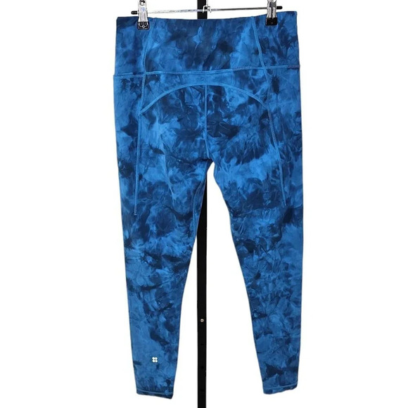 Sweaty Betty Super Soft Tie Dye Blue Leggings Size 10 - Picture 2 of 8